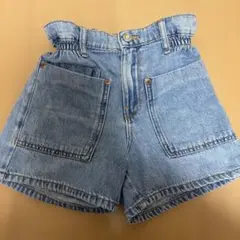 ★ZARA★ギャザーデニムショートパンツ122cm