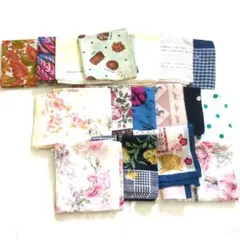 ハンカチセット 多様なデザイン 18枚