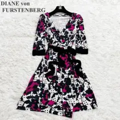 DIANE von FURSTENBERG 花柄 カシュクール ワンピース 0