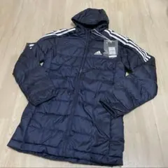 新品adidasダウンパーカーダウンジャケットアウターメンズSサイズネイビー