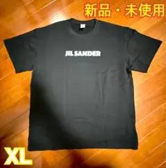 【新品•未使用】JIL SANDER プリントロゴTシャツ XLサイズ ブラック