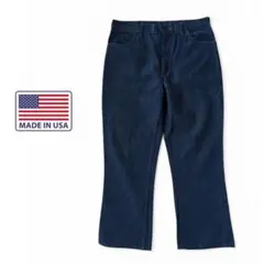 【濃紺】70s USA製 Wrangler デニムパンツ42TALON W34