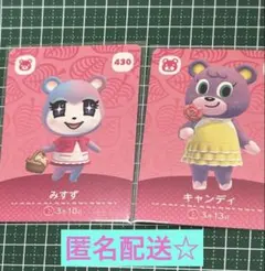 どうぶつの森 amiiboカード みずず キャンディ2枚セット