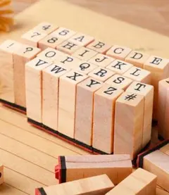 ［新品未使用］スタンプセット 40個 アルファベット 数字