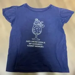 GU ジーユー　トップス　Tシャツ　ネイビー　140