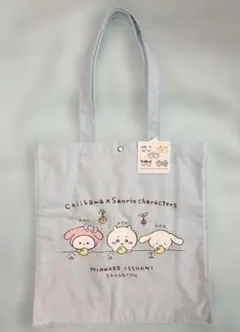 ちいかわ サンリオ 大きめトートバッグ ふりむき - メルカリ
