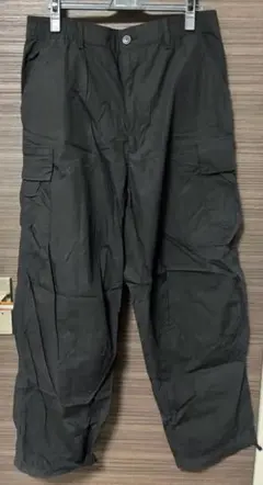 UNIQLO:C ワイドフィットカーゴパンツ Lサイズ ブラック 黒 ユニクロ