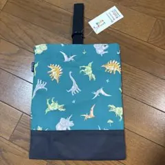 【新品】Kids Foret 恐竜柄　シューズケース　シューズバック　上履き入れ