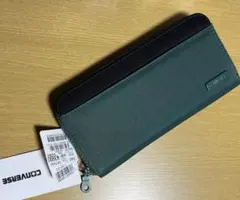 【新品】CONVERSE 長財布 ラウンドファスナー （グリーン）