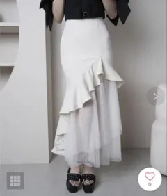 lipservice シアーレイヤードラッフルマーメイドスカート　アイボリーのサムネイル