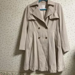 ViS ベージュ ダブルブレストコート 紐なしのサムネイル