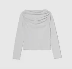 新品SeaRoomlynn 2wayネックデコルテロングスリーブ ナッツ