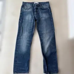 ZARAダークブルー ストレートデニム　34