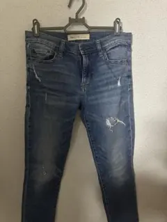 gap ダメージ加工ダークブルースキニージーンズ