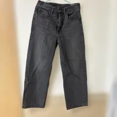 GU ダークグレー ストレートジーンズ 29