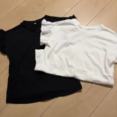 GU Tシャツ 2枚セット ブラック ホワイトのサムネイル