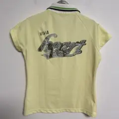 VIVA heart ビバハート イエロー ポロシャツ レディース サイズ42