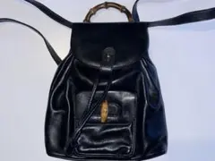 GUCCI バンブー ミニリュック ブラック 黒 レザー グッチ