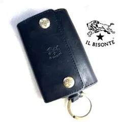 IL BISONTE イルビゾンテ　レザーキーケース 6連 ブラック