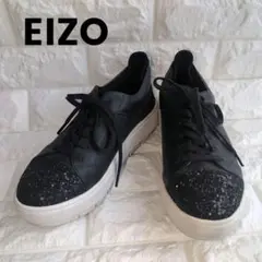 EIZO Vue スニーカー レースアップレザーコンビスニーカー 　本革