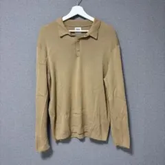 ZARA 長袖ニットポロシャツ