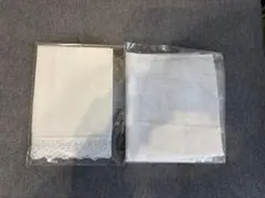 新郎新婦用シンプル白ハンカチ2枚セット