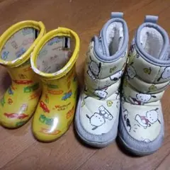 子供用レインブーツ（イエロー、グレー）