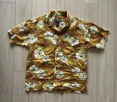 90s Pataloha シャツ L オレンジ ハイビスカス ポルトガル - メルカリ