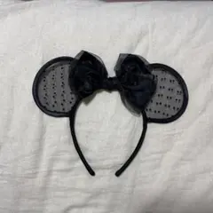 ディズニー　カチューシャ　ミニー　ドット