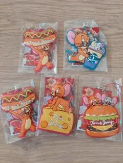 トムとジェリー クリアラバーキーホルダー 5個セット