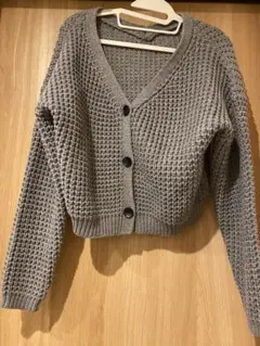 titivate グレー 長袖カーディガン　春羽織物