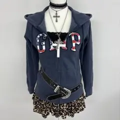 激レアGAP オールドギャップ パーカー y2k 迷彩 スパンコール フルジップ 激レアGAP オールドギャップ パーカー y2k 迷彩 スパンコール