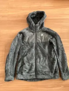 adidas フード付きボアパーカーLサイズ ブルーグレー