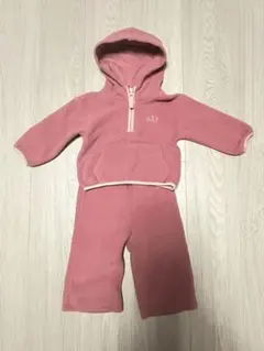 GAP フード付きフリース上下セット(ピンク)80cm、90cm