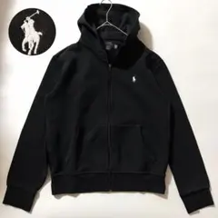 23年製✨ポロラルフローレン ダブルニットフルジップフーディ ポニー M 黒