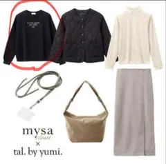 【新品】mysa closet × tal.by yumi ブラックスウェットL
