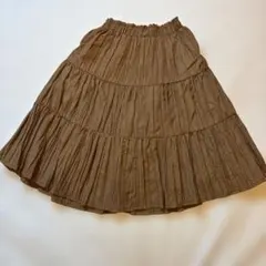ZARA ブラウン フリルスカート サイズ7 122cm