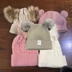 SHEIN ニット帽 くま耳 ニットキャップ 4点セット