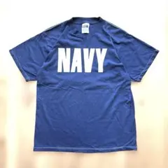 TULTEX 半袖プリントTシャツ ネイビー XL コットン100 USA製のサムネイル