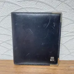 LANVIN PARIS ランバン 二つ折り財布 ブラック レザー メンズ