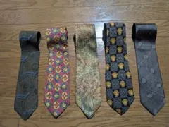 ヨーロピアン・ブランド シルクネクタイ5本セット