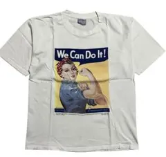 90s All Sport WE CAN DO IT WW2 ポスターTシャツ
