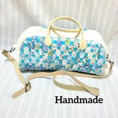 リバティ　パッチワークバック　ミニボストンバック