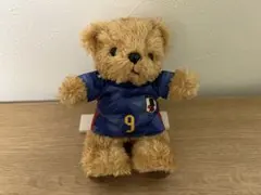 サッカー日本代表　プレーヤーズユニフォームベアキーホルダー　三笘薫9番