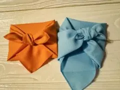 風呂敷 2枚セット オレンジ ブルー