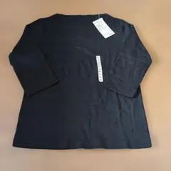 無印良品ボートネック七分袖Tシャツ XL　新品タグつき