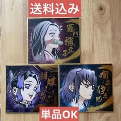 送料込 色紙 伊之助 ねずこ 胡蝶しのぶ 鬼滅の刃 ビジュアル色紙コレクション