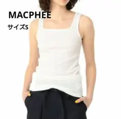 【新品タグ付き】MACPHEE リブ　スクエアネック　タンクトップのサムネイル
