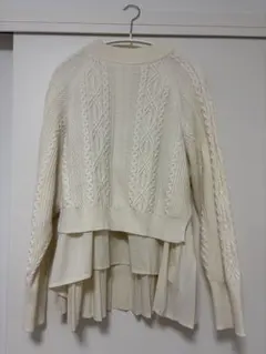 Ray BEAMS ケーブル編み ニット