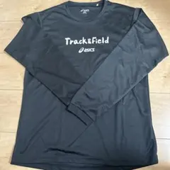 asics トラック＆フィールド M ブラック シャツ
